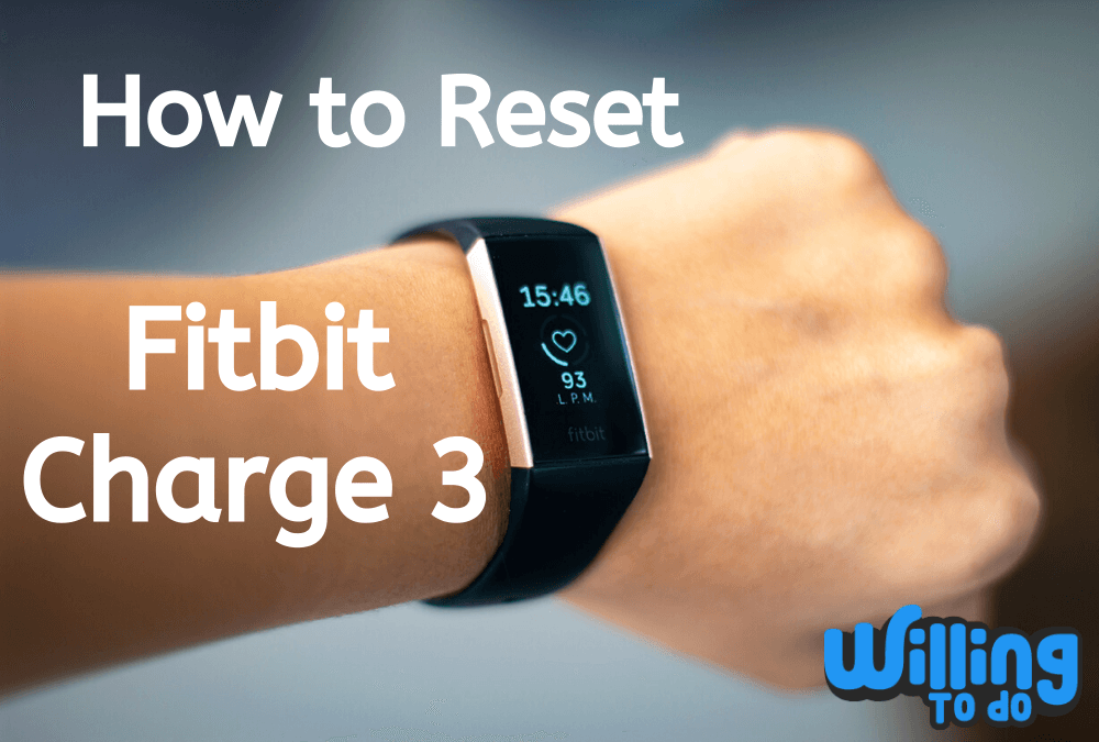 fitbit charge 3 restart without charger