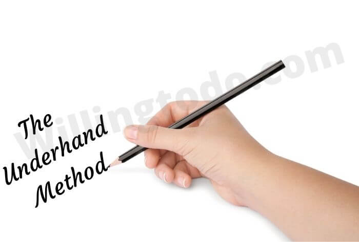 The Underhand Method to hold a pencil