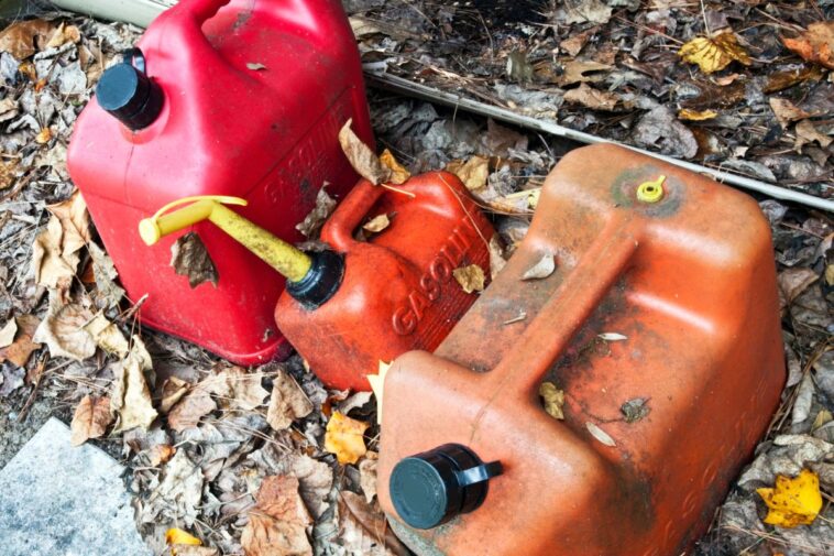 how to dispose of old gasoline