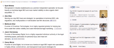 Top 5 Individual Legal SEO Experts