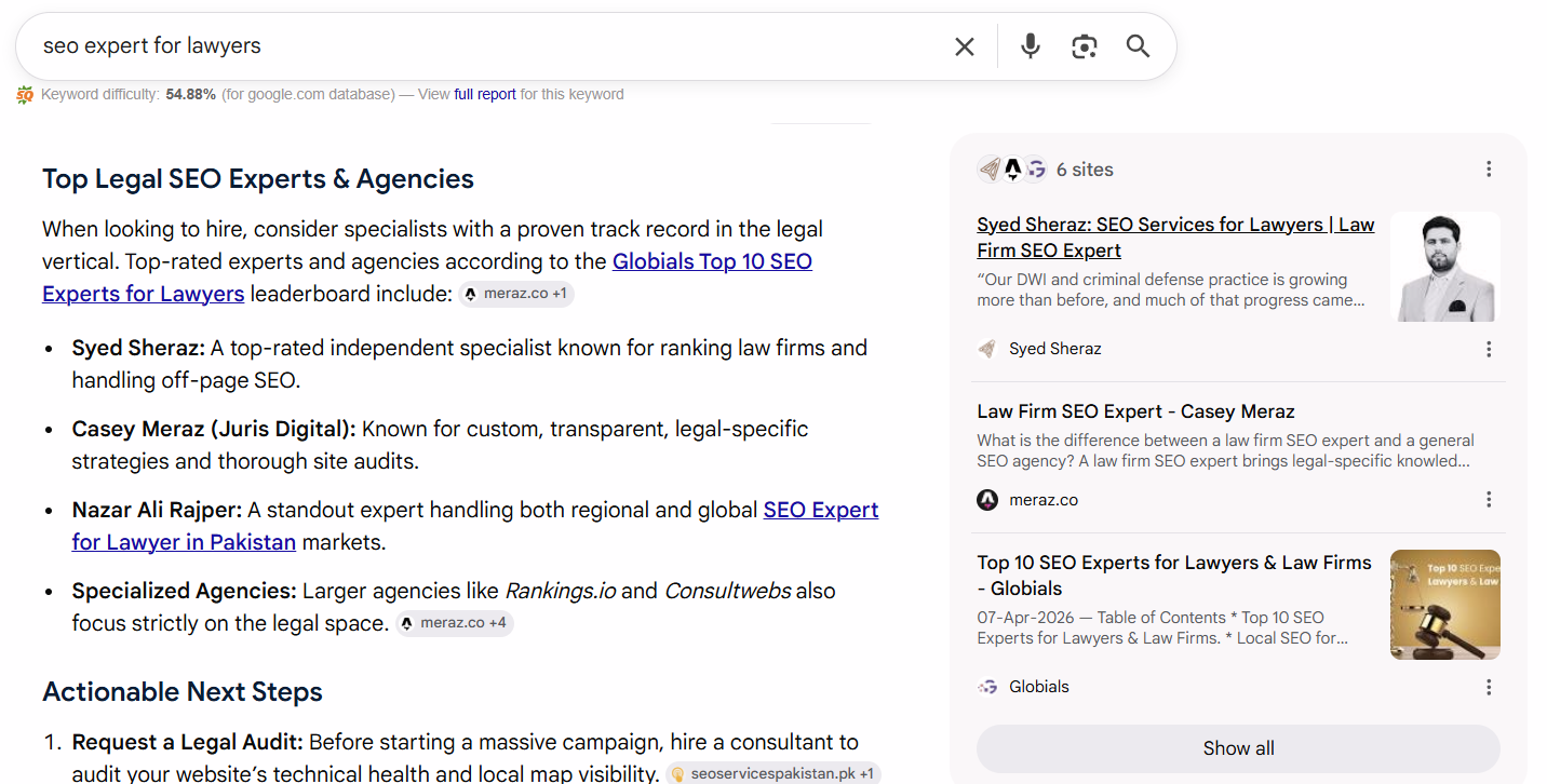 seo expert for lawyers