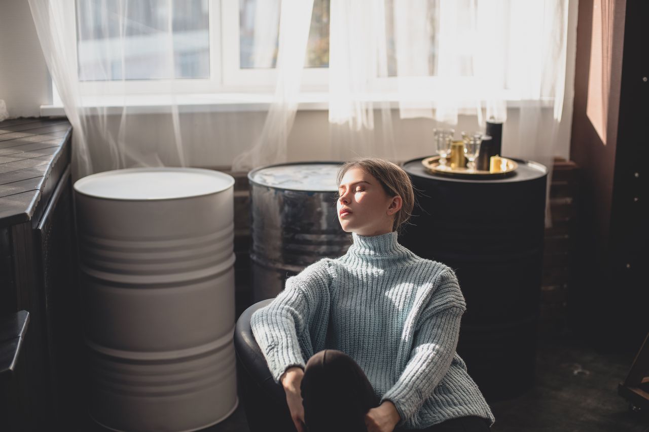 periwinkle sweater